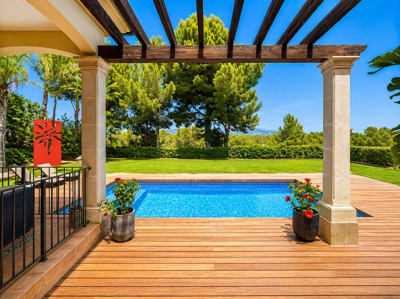 Beautiful villa in elegant style next to the golf club in Cala Vinyas — photo 4