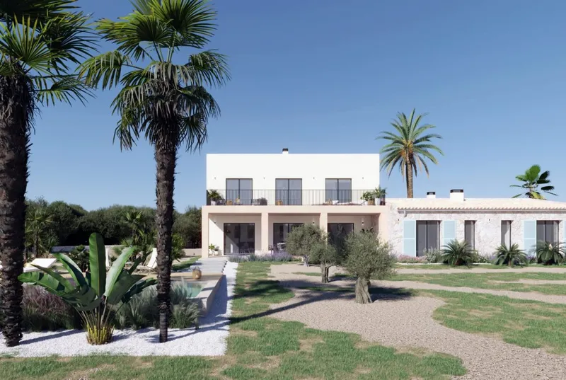 Newly built finca under construction in Sant Llorenç — photo 1