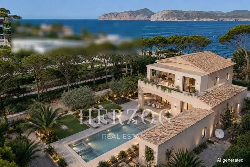 Exclusive building lot with ocean views in a prime location in Nova Santa Ponsa — photo 2