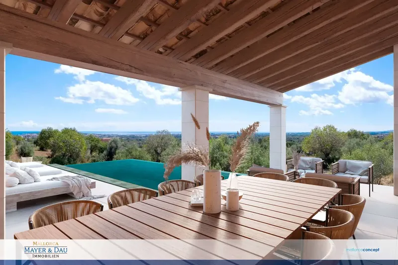 This beautiful newly built finca is located above the lovely village of Cala Millor and below the mountain 'Na Penyal' — photo 1