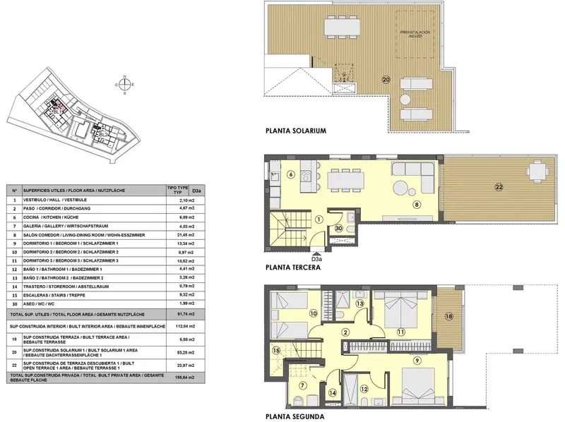 A unique opportunity for discerning buyers: this duplex penthouse, with 91.74 m² of living space (195.64 m² of usable space), — photo 10