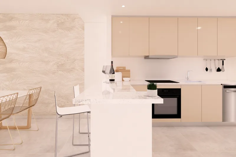 New build flat on the 2nd floor with 2 bedrooms, balcony, parking space and communal pool — photo 6