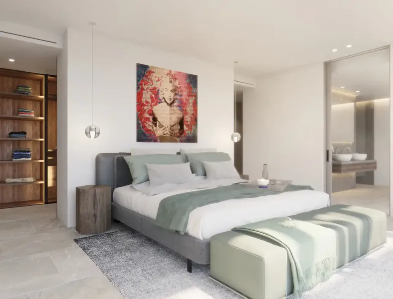 Fantastic new construction villa currently under construction in Portals Nous, enjoys wonderful sea views and — photo 10