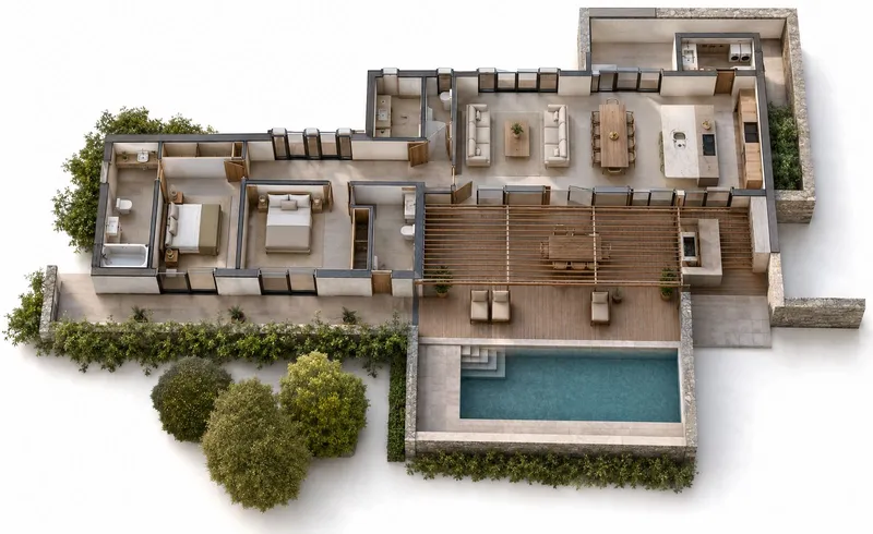 Newly built rustic finca with impressive views ... — photo 1