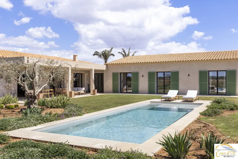 Exclusive Newly Built Mediterranean Finca with Saltwater Pool Near Es Trenc — photo 1