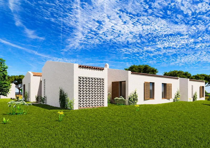 Plot with project to build a finca in Ses Salines Mas — photo 6