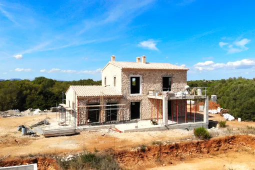 Ses Salines, beautiful new build finca in shell construction near Ses Salines — photo 2