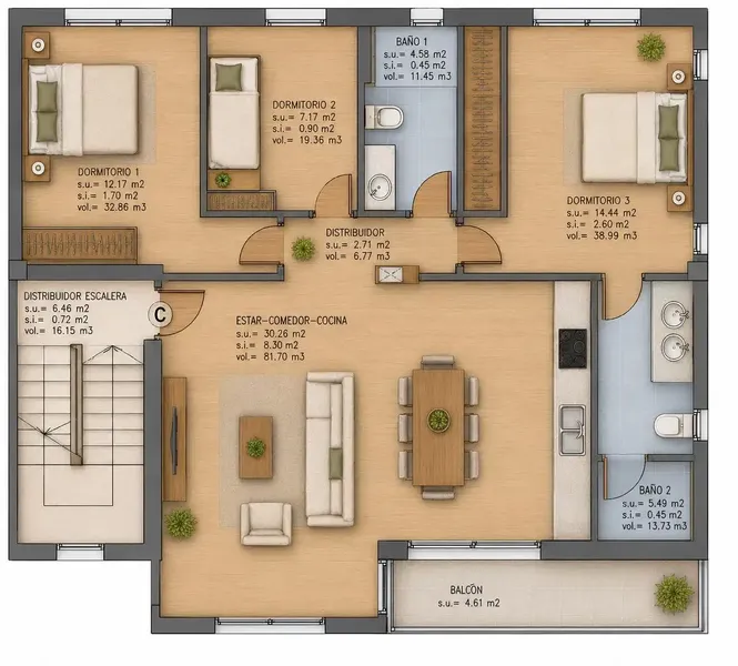 Discover a unique opportunity to acquire an exclusive penthouse in a development of only three homes, located in the heart of Pòrtol — photo 2